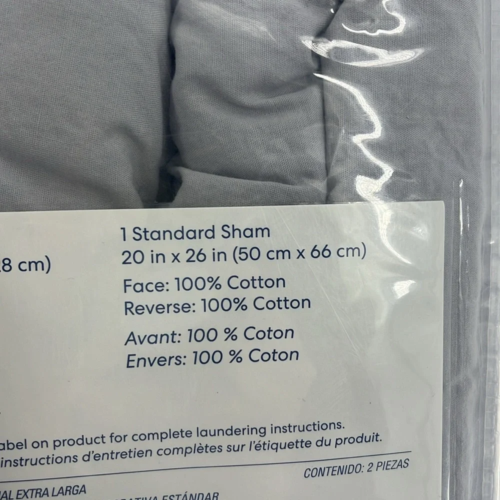 SIMPLY ESSENTIAL Garment Washed Comforter Set Twin XL Microchip Grey
